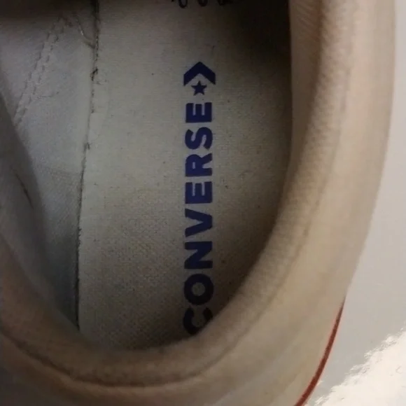 Converse White All Star Chuck Taylor High Top Converse Men’s Sneakers Size 9 - Picture 5 of 8